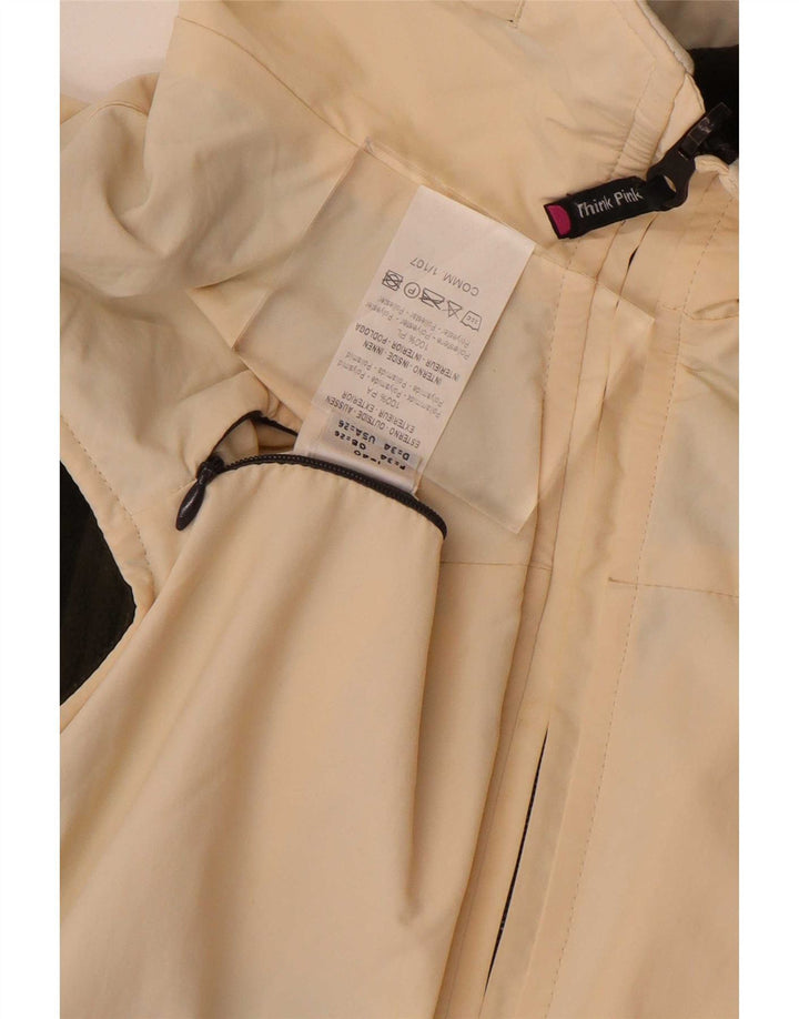 Gilet reversibile oversize da donna Think Pink IT 40 Small Beige Poliammide