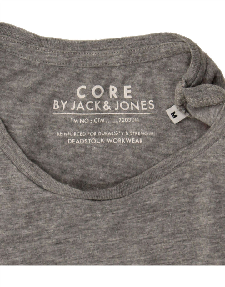 JACK & JONES Mens Graphic T-Shirt Top Medium Grey Cotton Vintage Jack & Jones and Second-Hand Jack & Jones from Messina Hembry 