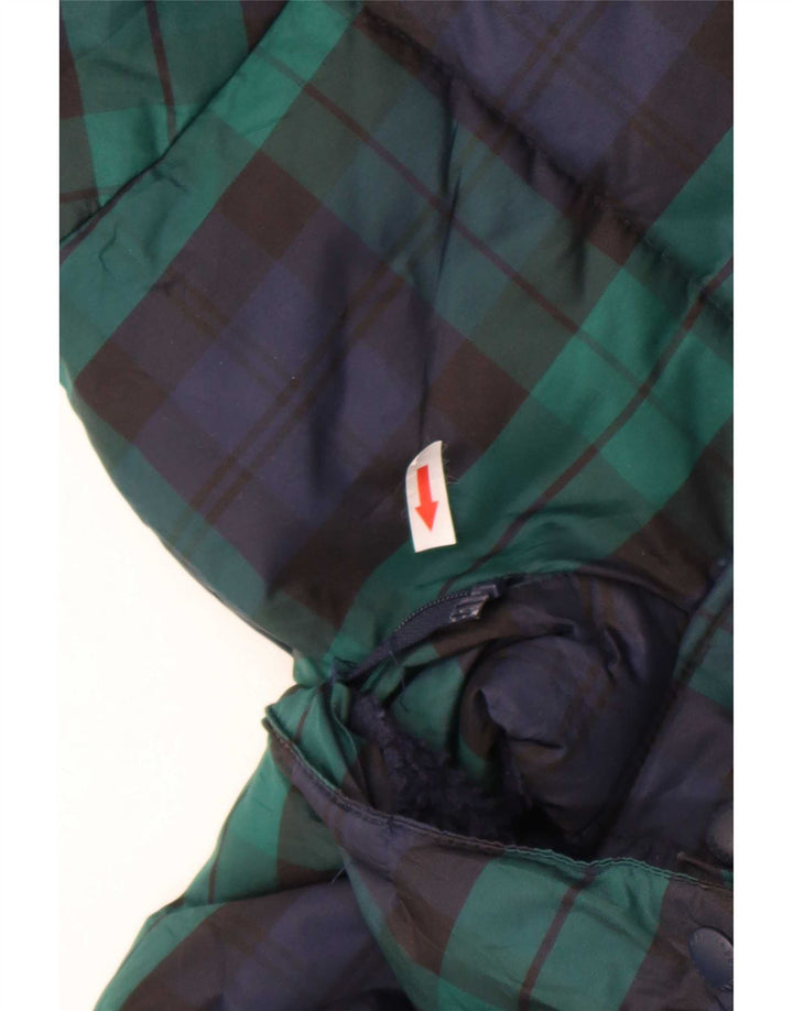 Giacca imbottita con cappuccio Gap per ragazzi 13-14 anni 2XL Poliestere a quadri blu navy