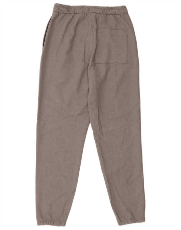 Pantaloni chino da uomo Zara Joggers piccoli W30 L28 poliestere grigio