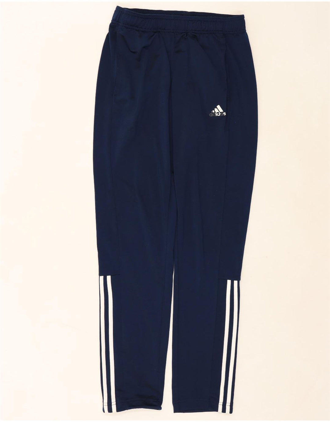 ADIDAS Mens Tracksuit Trousers Small  Navy Blue Polyester Vintage Adidas and Second-Hand Adidas from Messina Hembry 