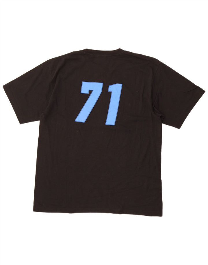 T-shirt grafica da uomo Starter Top grande in cotone nero