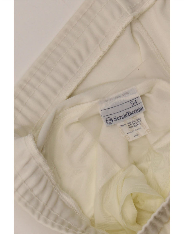 Pantaloncini sportivi da uomo Sergio Tacchini IT 54 XL Poliestere bianco