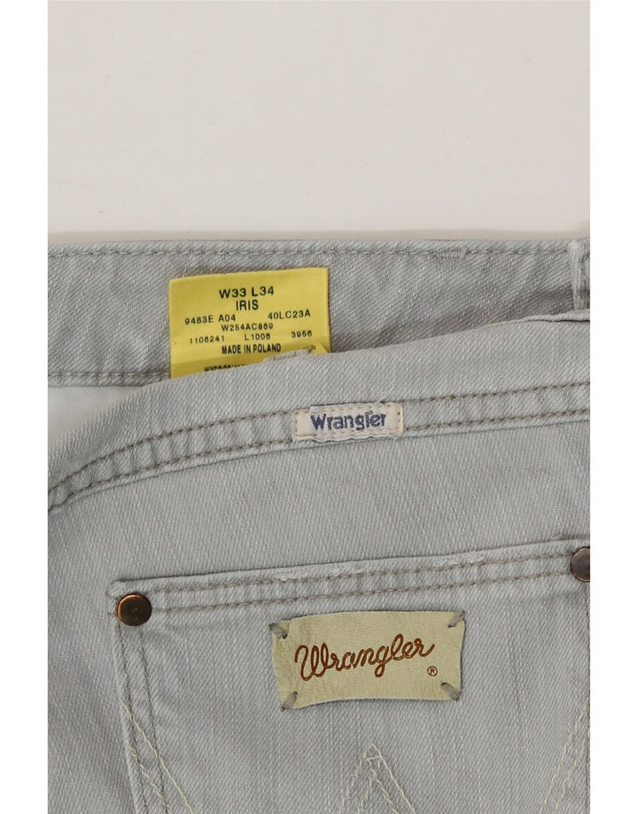 WRANGLER Womens Iris Bootcut Jeans W33 L34 Grey Cotton Vintage Wrangler and Second-Hand Wrangler from Messina Hembry 