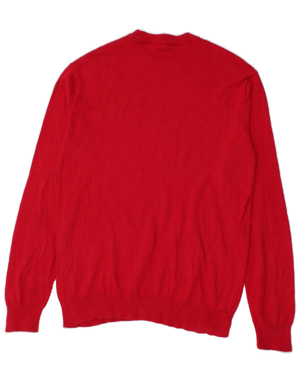 ARMANI EXCHANGE Maglione da uomo girocollo con grafica grande cotone rosso