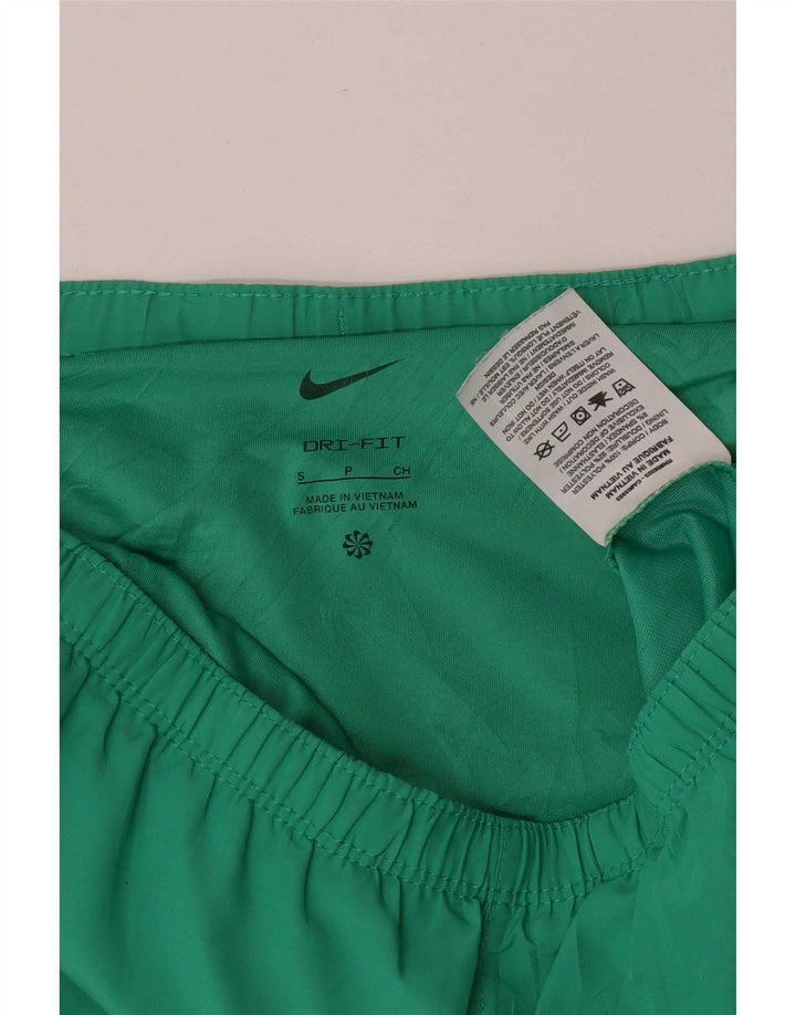 Pantaloncini sportivi Nike da uomo Dri Fit piccoli in poliestere a righe verdi