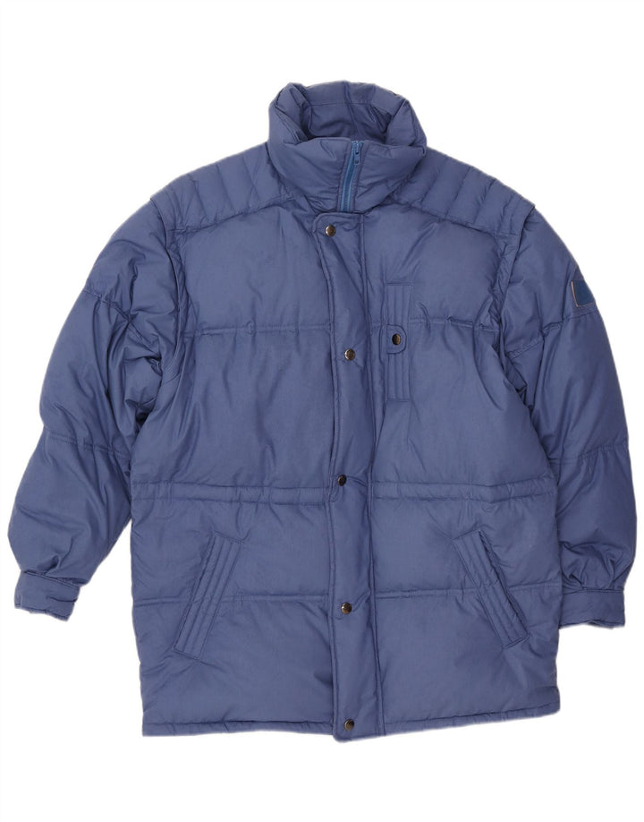 Giubbotto Imbottito Uomo VINTAGE IT 48 Blu Medio Poliestere