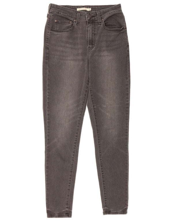 Jeans skinny a vita alta Levi's 721 da donna W26 L28 in cotone grigio