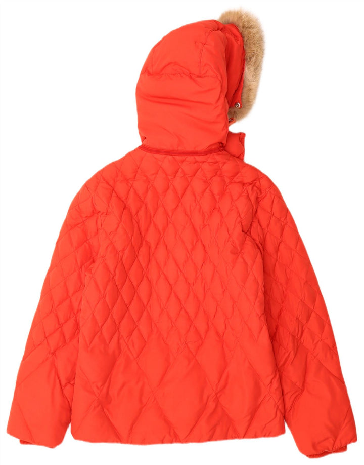 Giubbotto Imbottito con Cappuccio Donna Conte of Florence IT 44 Medio Rosso Poliestere
