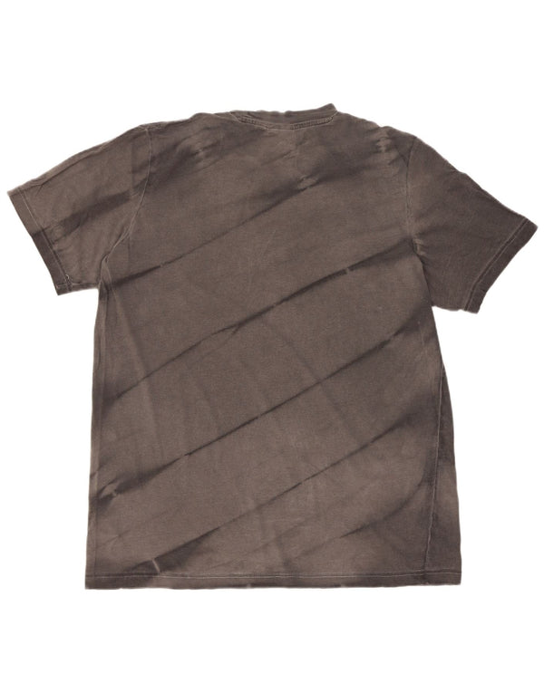T-shirt grafica da uomo Adidas Top grande in cotone tie-dye grigio