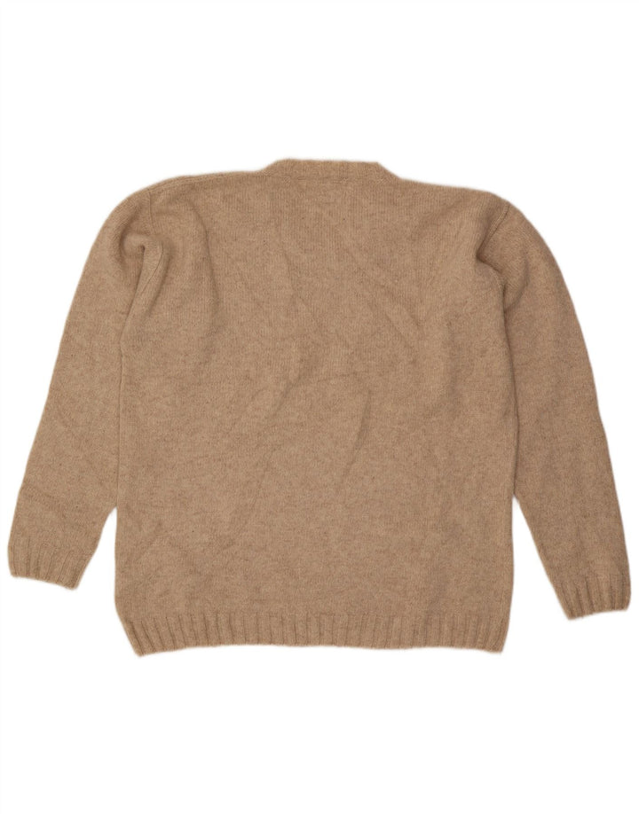 Maglione da uomo con scollo a V Levi's in lana beige medio