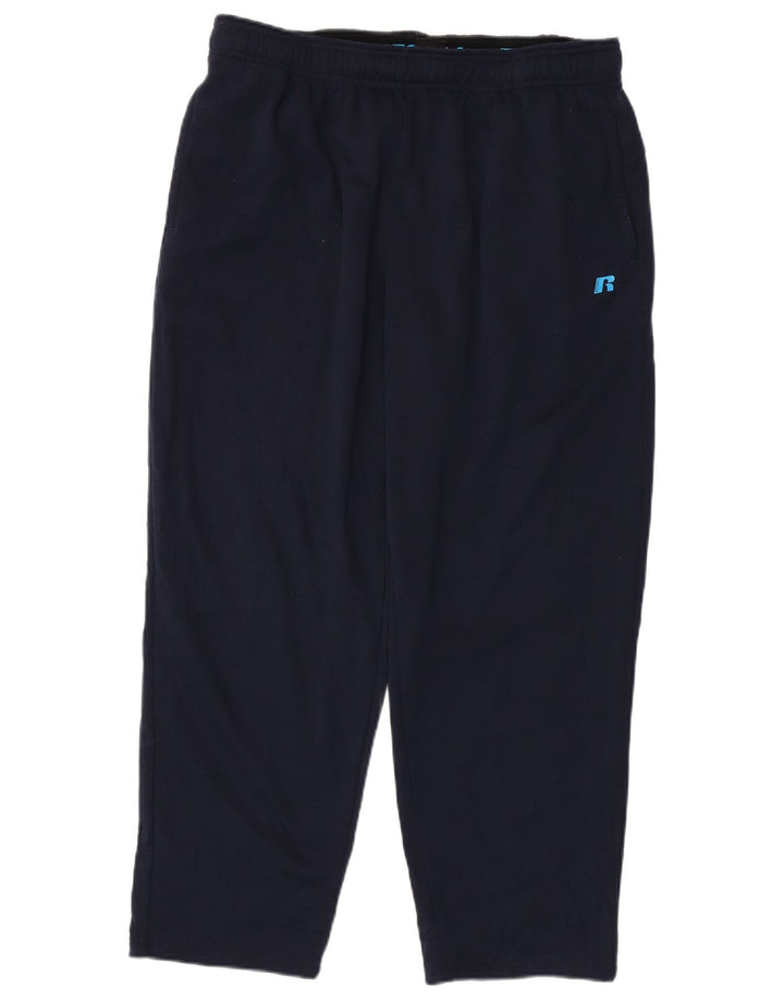 Pantaloni da tuta da uomo RUSSELL ATHLETIC grandi in poliestere blu navy