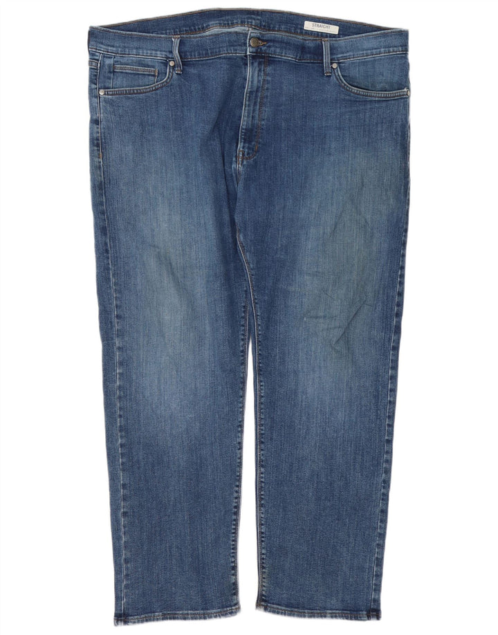 Jeans dritti da uomo Marks & Spencer W44 L29 cotone blu