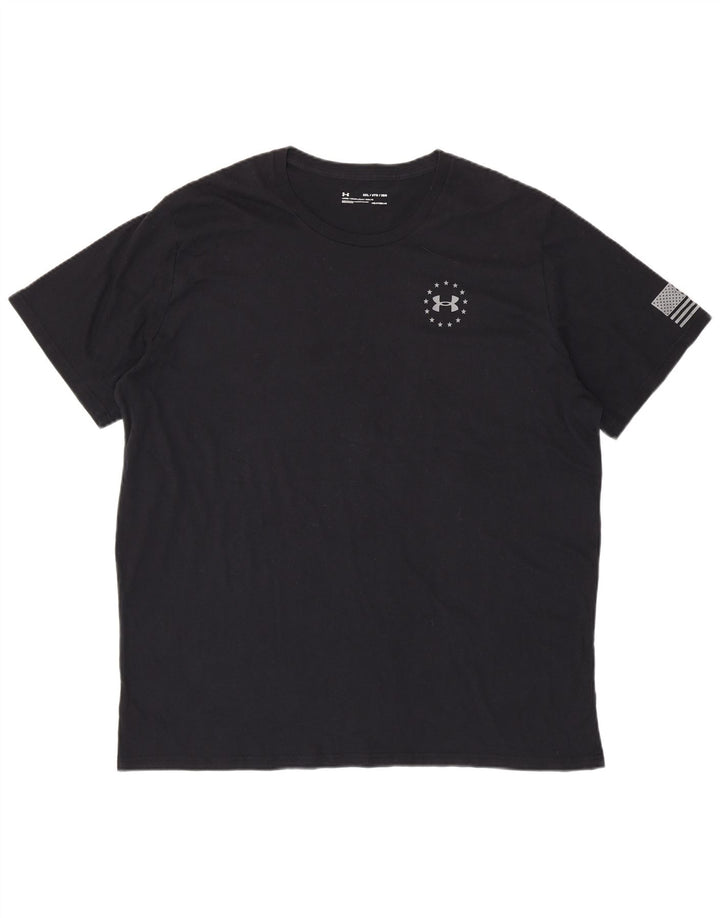 Maglietta grafica da uomo UNDER ARMOUR Heat Gear 3XL nera