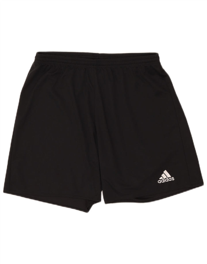 Pantaloncini sportivi ADIDAS Climalite da uomo grandi in poliestere nero