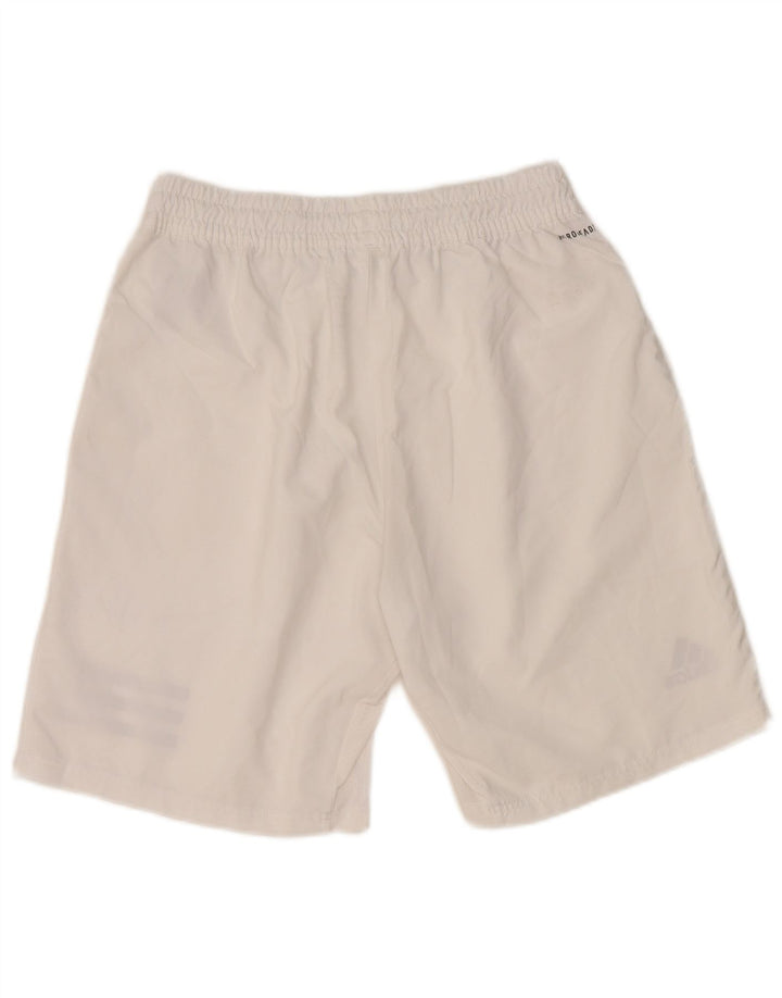 Pantaloncini sportivi Adidas Aeroready da uomo in poliestere bianco medio