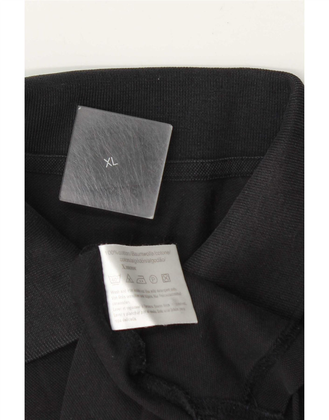 Polo da uomo Hugo Boss XL in cotone nero