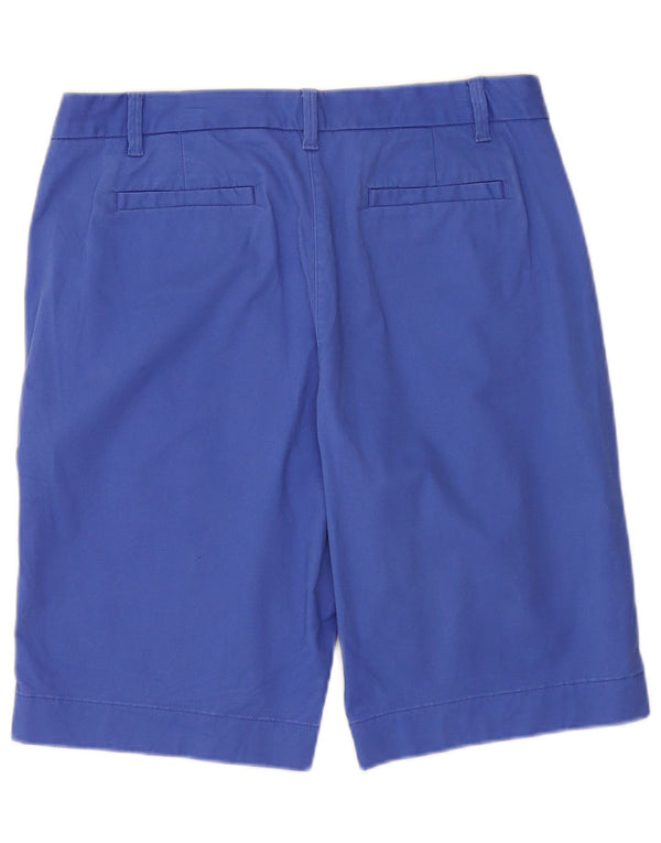 Marks & Spencer Womens Chino Shorts UK 14 Large W34  Blue Cotton