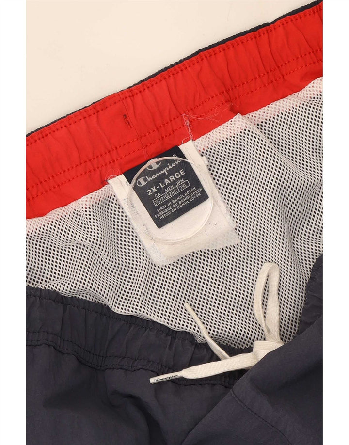 Pantaloncini da bagno da uomo Champion 2XL blu navy in poliammide