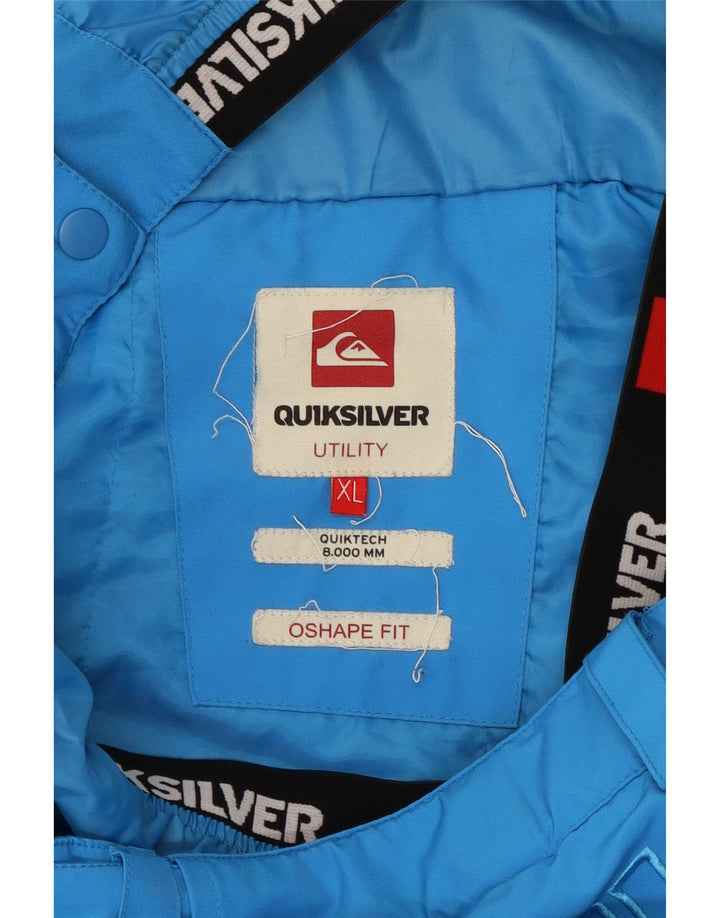 Pantaloni da sci grafici da uomo Quiksilver XL blu poliestere
