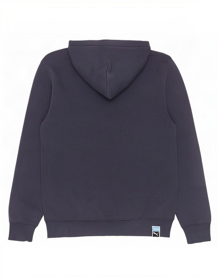 Felpa con cappuccio da uomo Puma Large blu navy color block