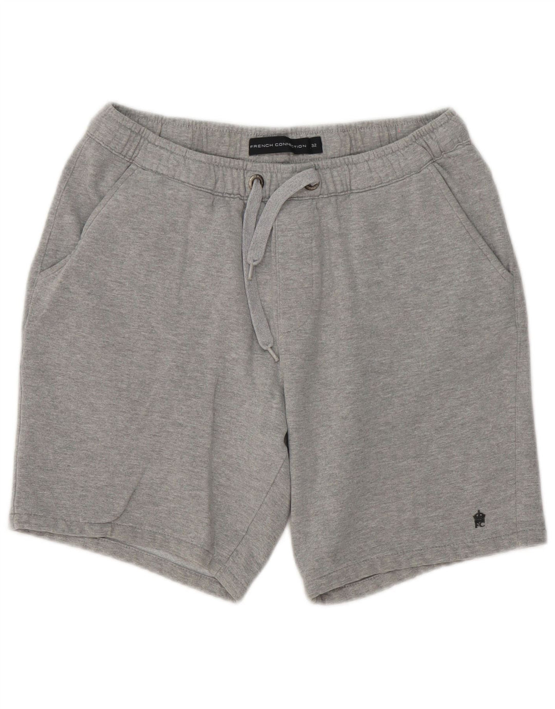 Pantaloncini sportivi da uomo French Connection Poliestere chiazzato grigio medio