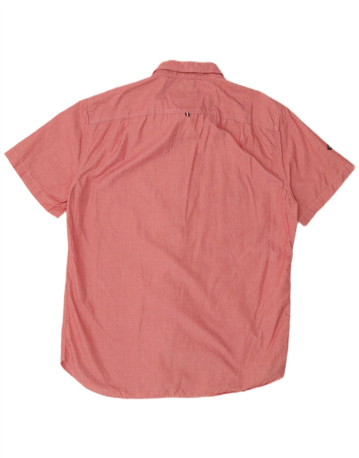 Camicia a maniche corte classica moderna da uomo SUPERDRY 2XL cotone rosso