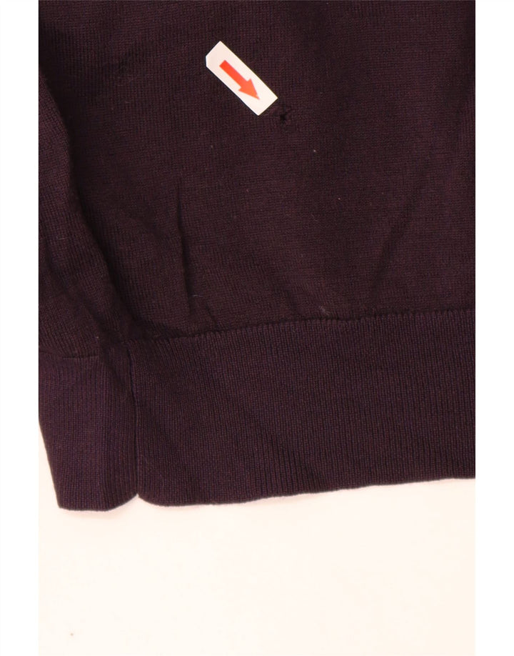 MARKS & SPENCER Maglione da uomo girocollo grande lana merino viola