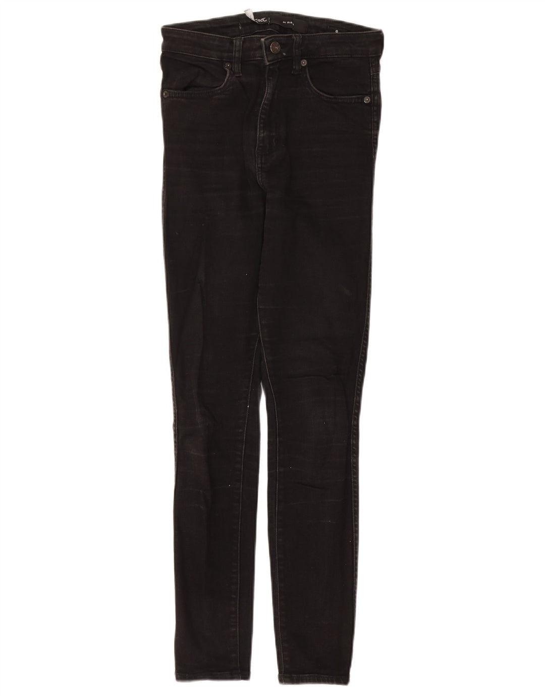 Jeans skinny a vita alta LEE Riders da donna US 9 Medium W24 L27 Cotone nero