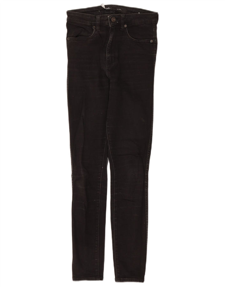 Jeans skinny a vita alta LEE Riders da donna US 9 Medium W24 L27 Cotone nero