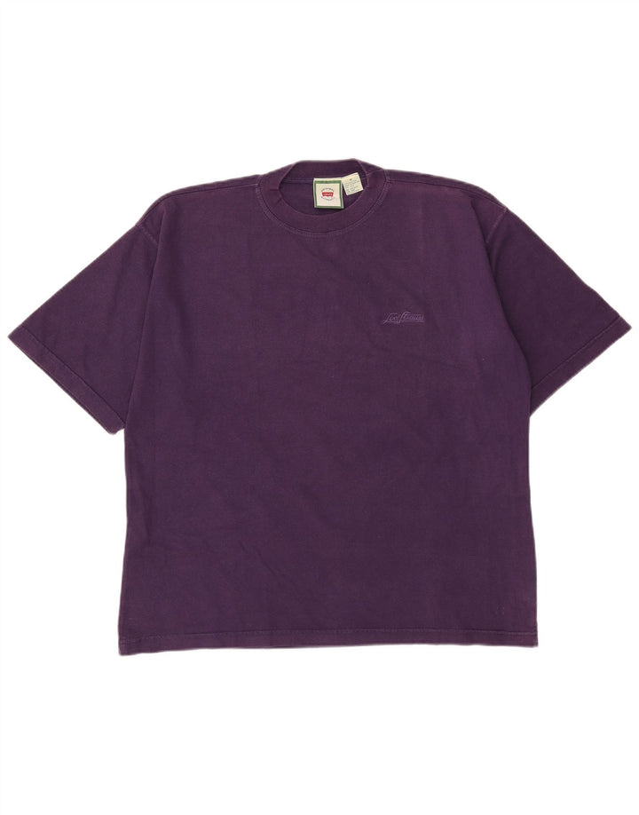 T-shirt da uomo Levi's Top in cotone viola medio