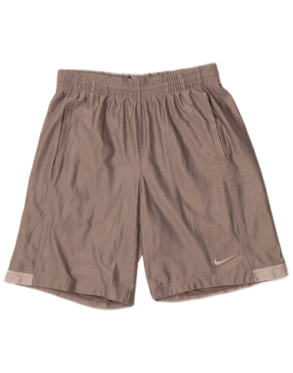 Pantaloncini sportivi Nike da uomo piccoli in poliestere grigio