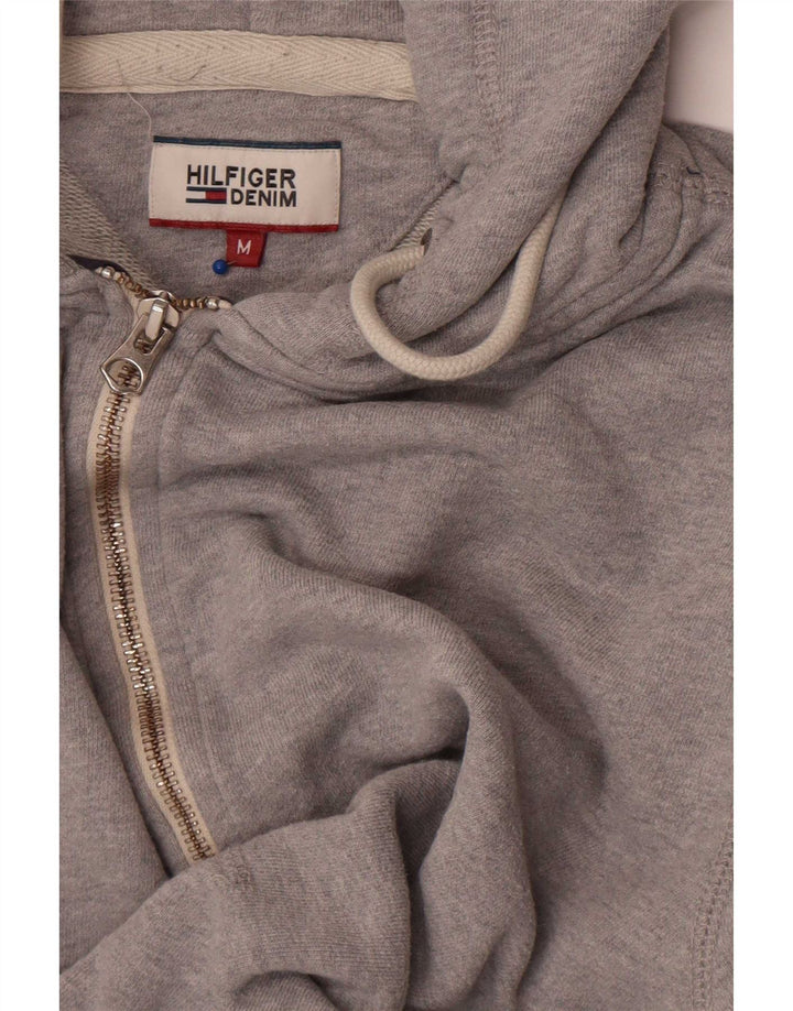 Maglione con cappuccio e zip da uomo Tommy Hilfiger grigio medio