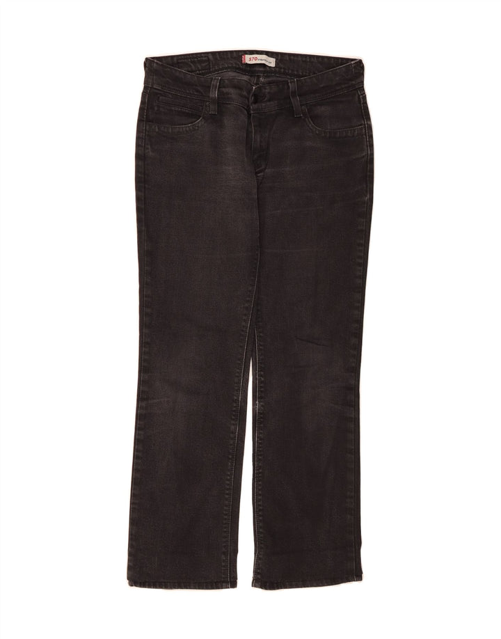 LEVI'S Womens 570 Straight Jeans W32 L29 Black Cotton Vintage Levi's and Second-Hand Levi's from Messina Hembry 