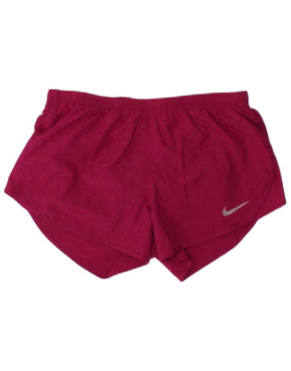 Pantaloncini sportivi Nike da donna Dri Fit UK 10 piccoli poliestere rosa