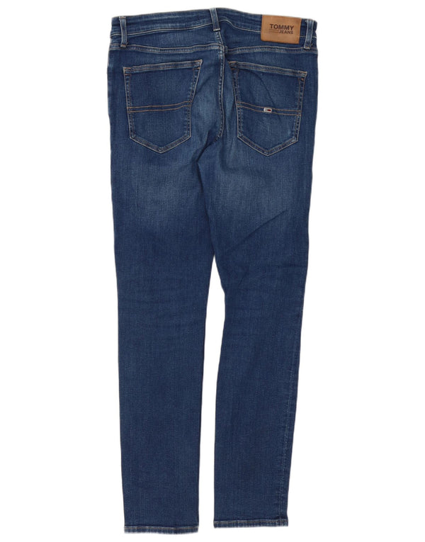 Tommy Hilfiger Uomo Simon Skinny Jeans W32 L32 Cotone Blu