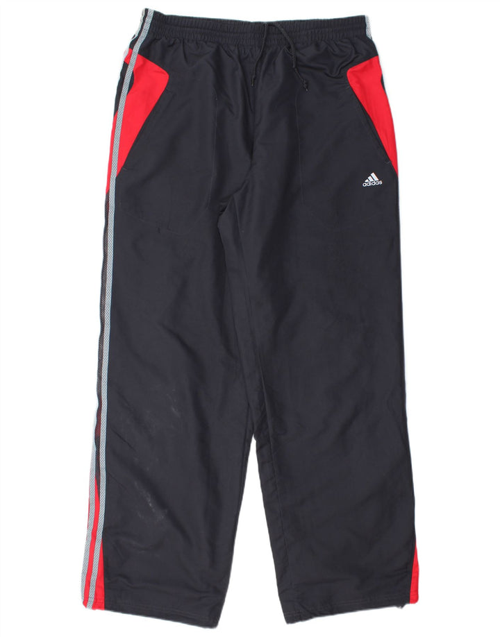 Pantaloni da tuta Adidas Climacool da uomo grandi in poliestere color block nero