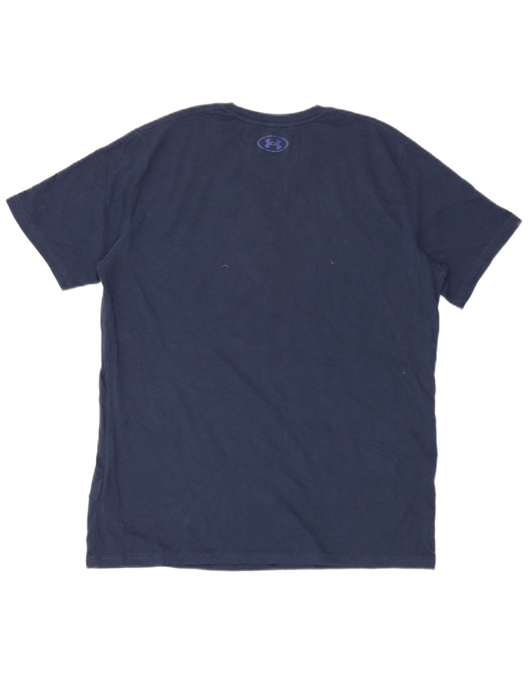 T-shirt grafica da uomo Under Armour Top Large in cotone blu navy