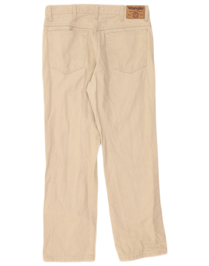 Jeans dritti da uomo Wrangler W34 L30 cotone beige