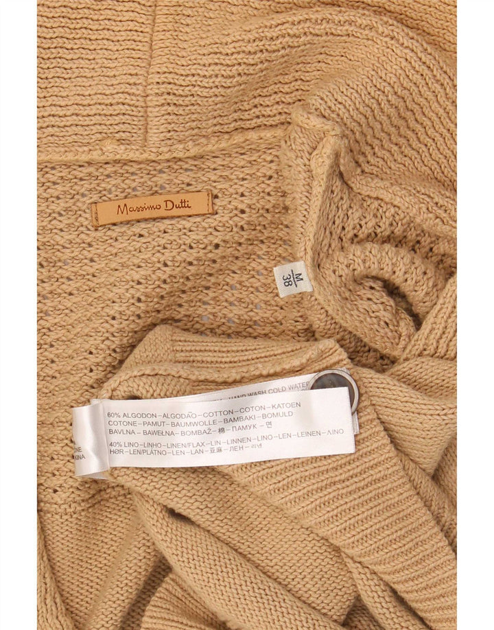 Maglione cardigan da uomo Massimo Dutti in cotone beige medio