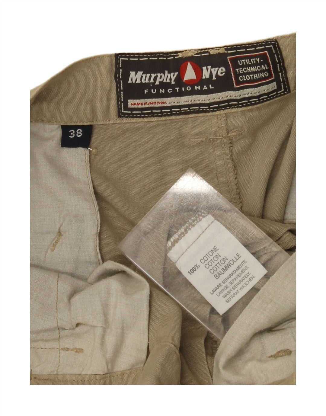Pantaloncini cargo da uomo MURPHY & NYE W38 XL Cotone beige