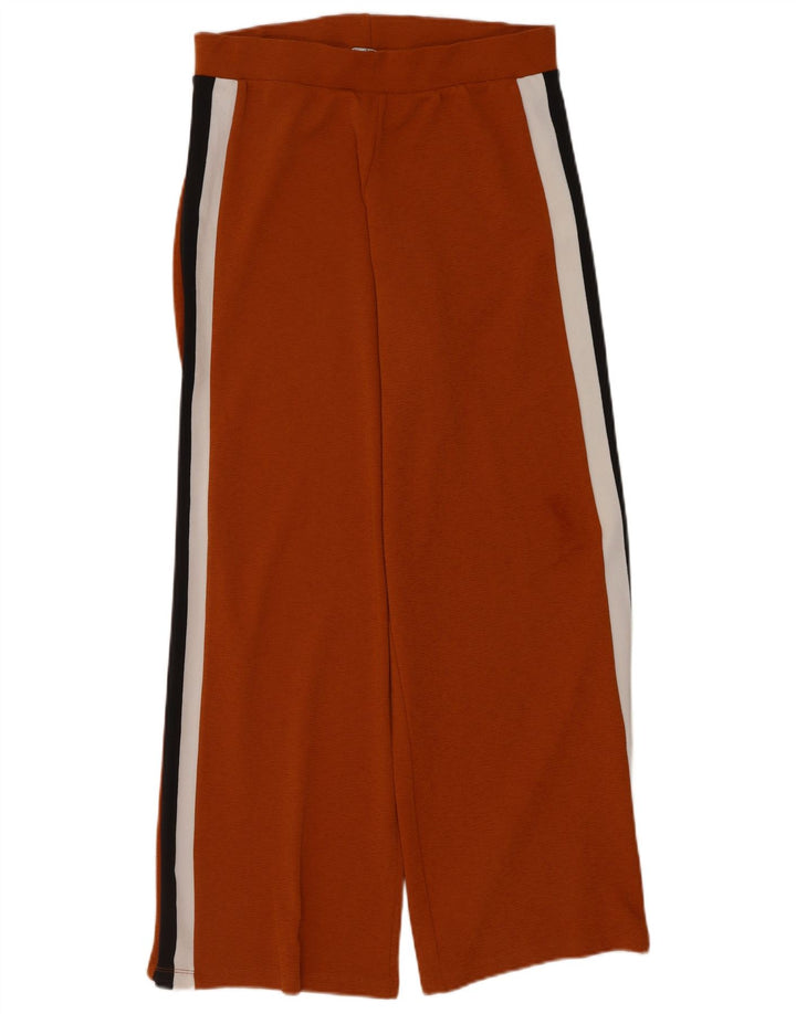Pantaloni da tuta da donna Zara UK 14 Large Arancione Colourblock Poliestere