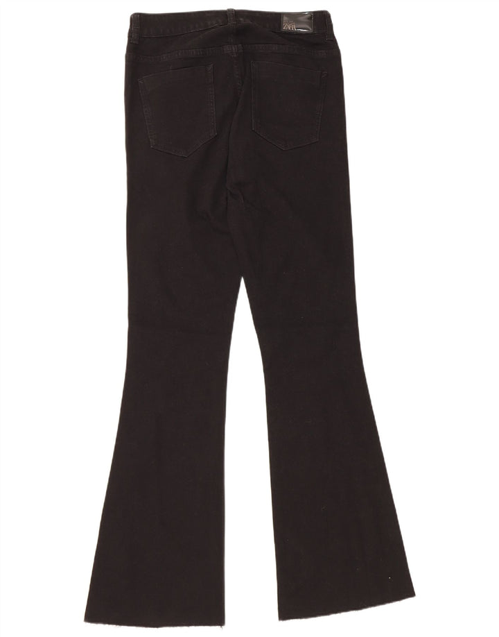 Jeans svasati da donna Zara EU 38 Small W28 L31 cotone nero