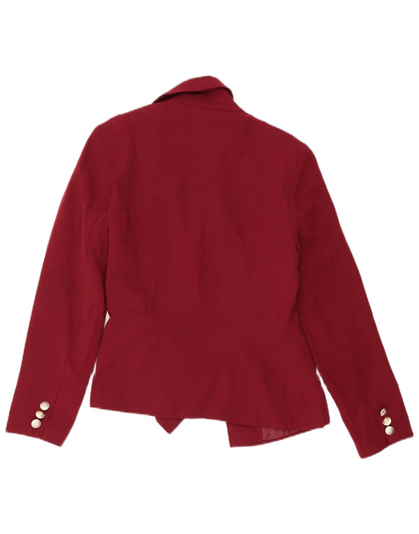 Giacca blazer aperta da donna Lipsy UK 12 poliestere bordeaux medio