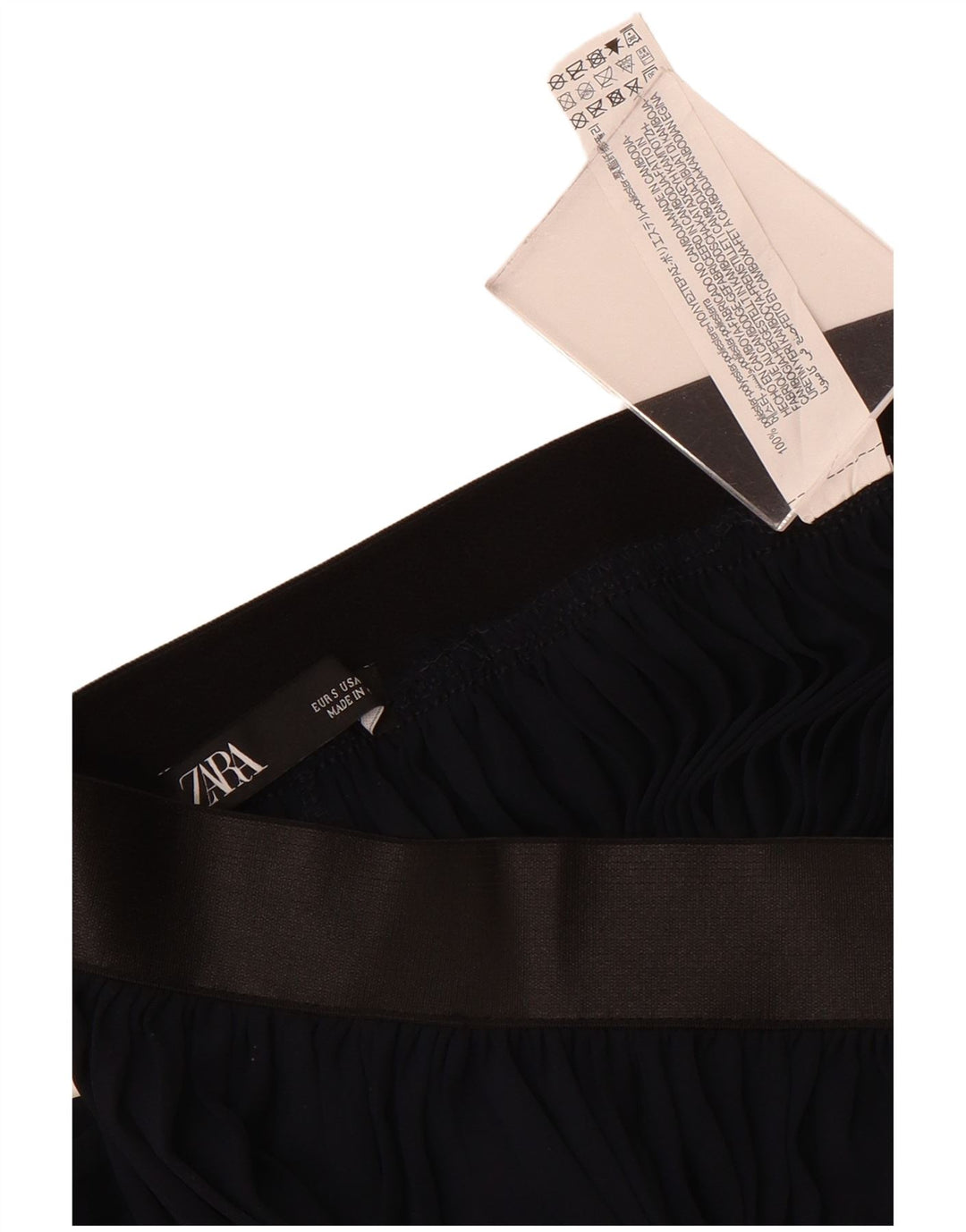 Pantaloni Harem da donna Zara a vita alta piccoli W26 L21 poliestere blu navy