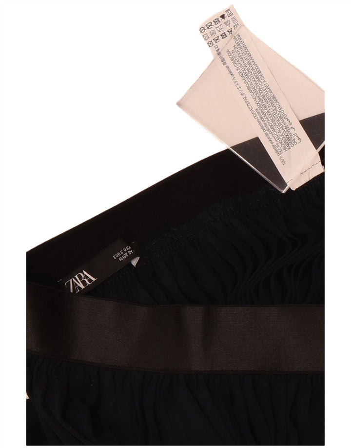 Pantaloni Harem da donna Zara a vita alta piccoli W26 L21 poliestere blu navy