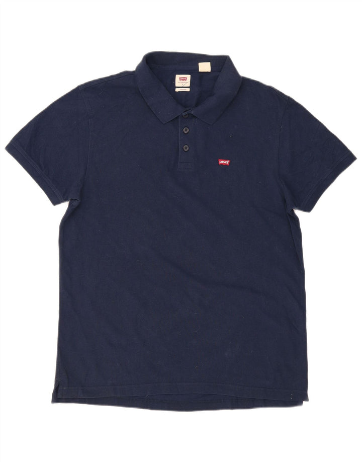 Polo Levi's da uomo vestibilità standard, taglia grande, in cotone blu navy