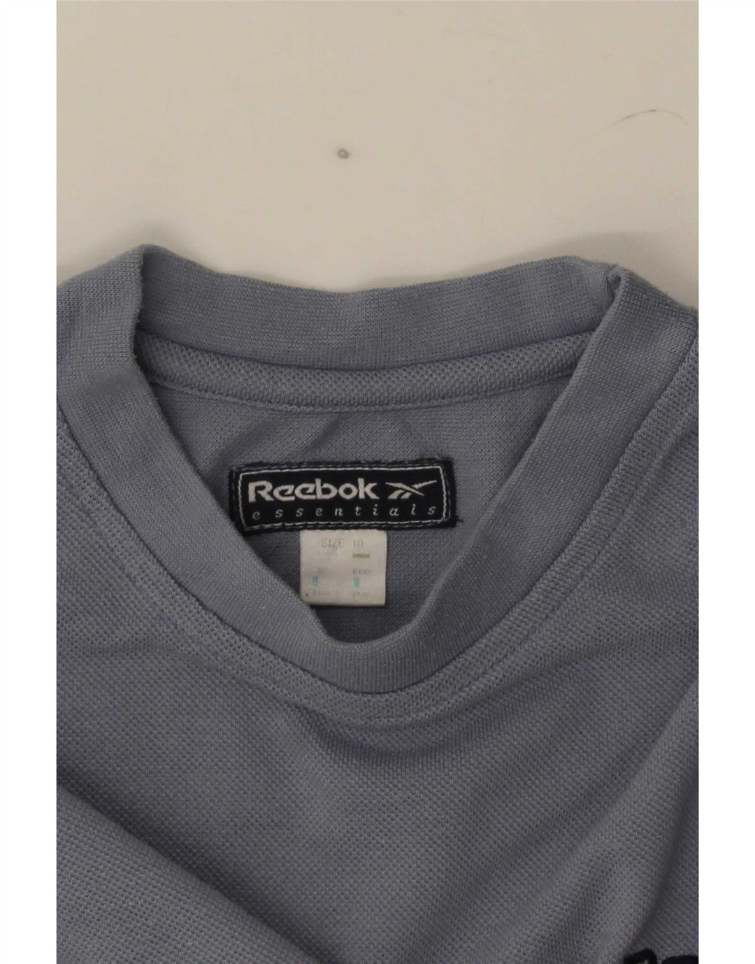 T-shirt corta Reebok da donna UK 10 piccola grigia