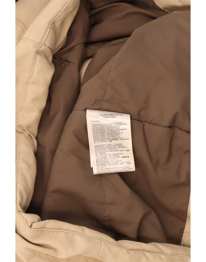 Giacca Parka con cappuccio da donna Jack Wolfskin UK 14 Poliestere beige medio