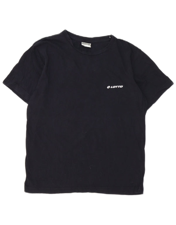 T-shirt bambino Lotto Top 13-14 anni in cotone nero